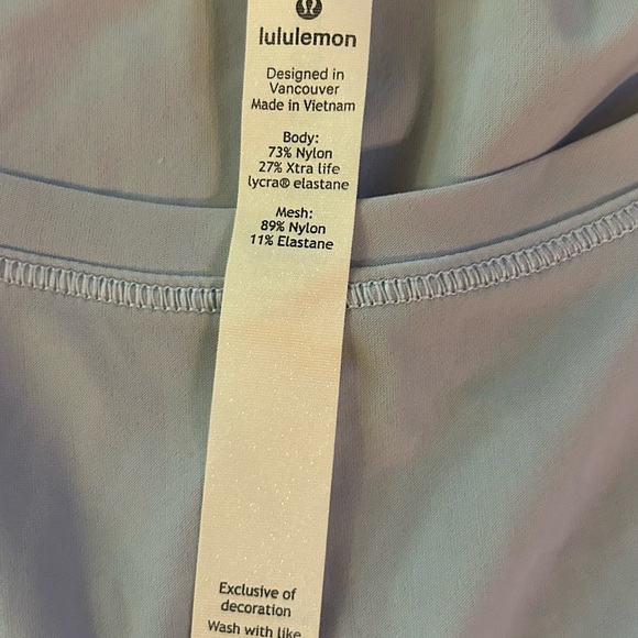 Lululemon Athletica Sky Blue Tank Top - Picture 5 of 5